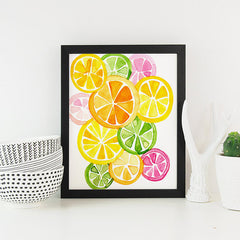 Citrus Watercolor Print by Shawna Clingerman