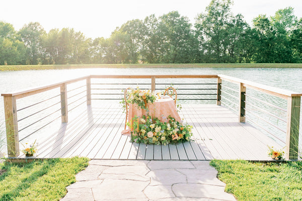 lake side wedding in Missouri