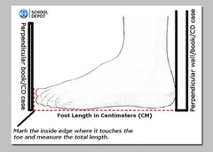 How to measure foot size correctly.
