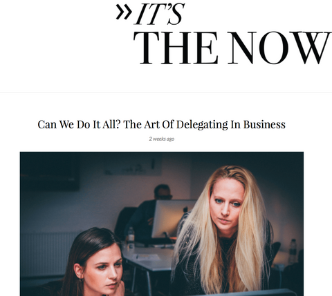 orli for it's the now the importance of delegating 