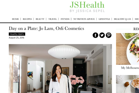 Jo Lam from orli interview with jshealth day on a plate