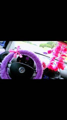 Lilac steering wheel cover in bug 2