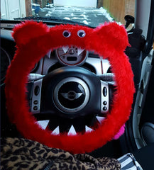 sams red monster steering wheel cover