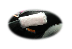 Fuzzy faux fur Baby Pink Handbrake cover cute - Poppys Crafts