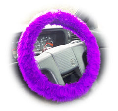 Fuzzy furry steering wheel cover choice of colour's - Poppys Crafts