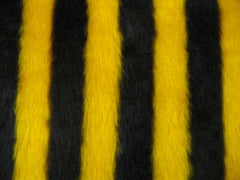 Busy Bumble Bee striped fuzzy faux fur car steering wheel cover - Poppys Crafts