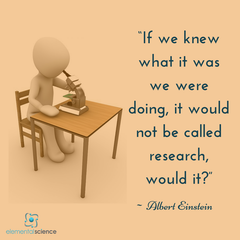 "If we knew what it was we were doing, it would not be called research, would it?" - Albert Einstein