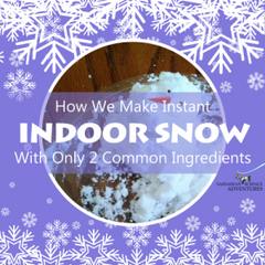 How we make instant indoor snow with only 2 common ingredients