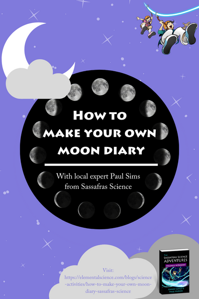 Learn about the moon and download free moon diary templates in this Sassafras Science activity from Elemental Science.