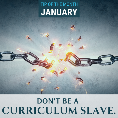 Don't be a slave to your homeschool curriculum. Instead, use it as a tool to teach your unique children.
