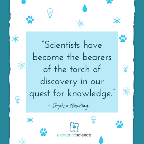 "Scientists have become the bearers of the torch of discovery in our   quest for knowledge." ~ Stephen Hawking
