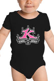 Baby Onesie Pink and White Classic Logo