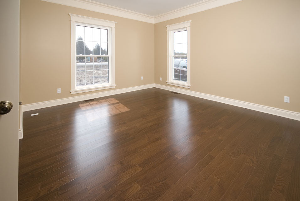 brand new hardwood flooring in a new home