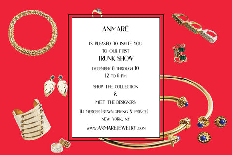 Anmaré Holiday Trunk Show Invite