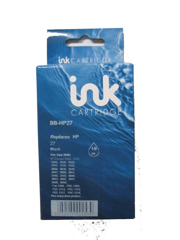 Remanufactured HP 27 Black Ink Cartridge C8727AE
