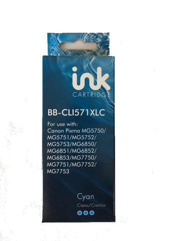 Canon CLI-571XL Cyan Ink Cartridge 0332C001 Compatible
