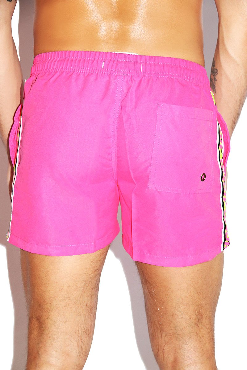 pink surf shorts