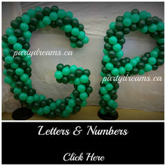 Balloon Letters Numbers Surrey Vancouver