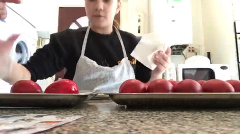 Red Eggs for the Greek Orthodox Easter Celebrations