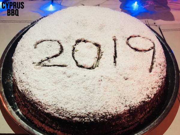 Vasilopita Cake with Lucky Coin Happy New Year 2019