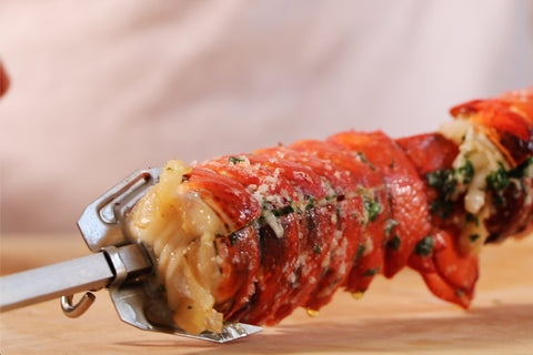 Lobster tails on a Souvla Skewer