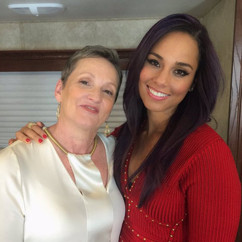 Alicia Keys with her Mom - Raised by Single Mom