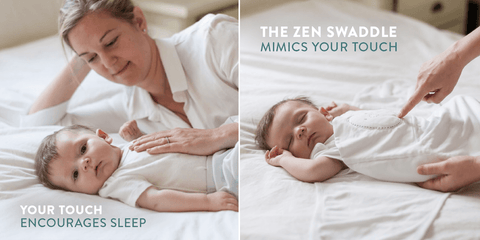 Zen swaddle mimics your touch_how to get newborn to sleep blog