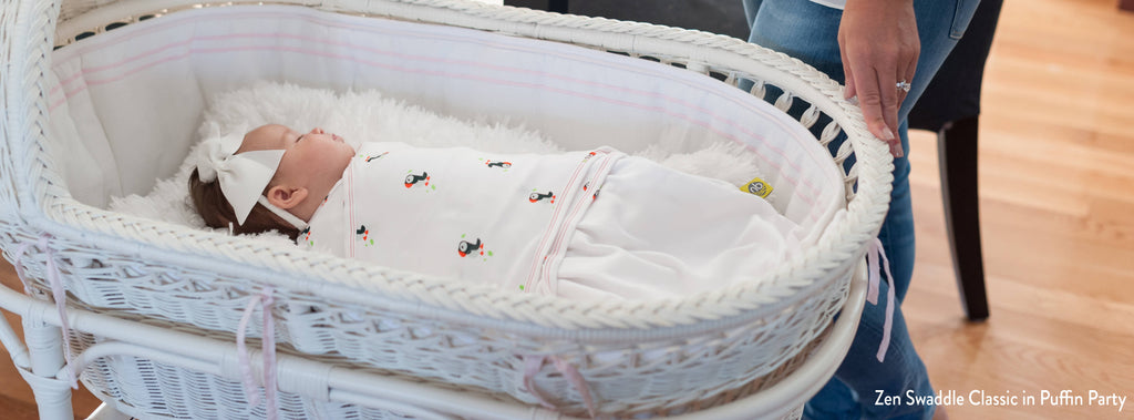 Zen Swaddle in Puffin Party