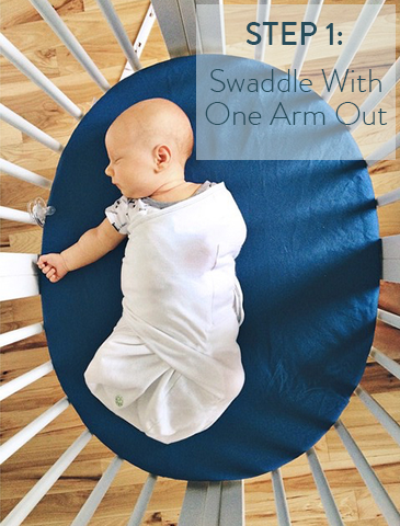 step-1-swaddle-with-one-arm-out-transition