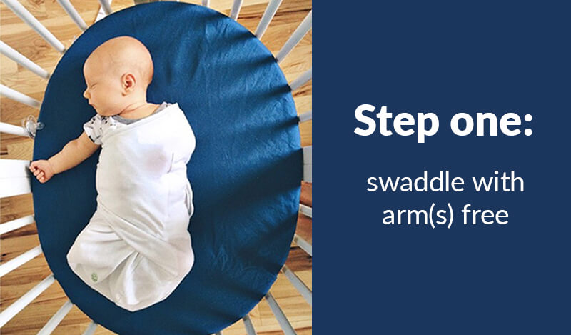 how to transition out of swaddle step 1