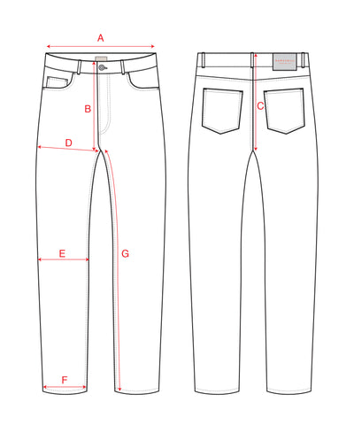 denim and co size chart