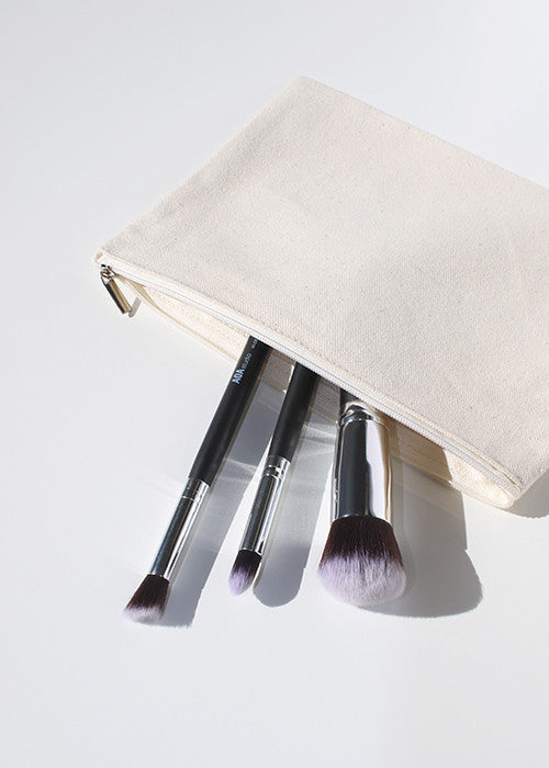 AOA Canvas Pouch- Purple Makeup Tools