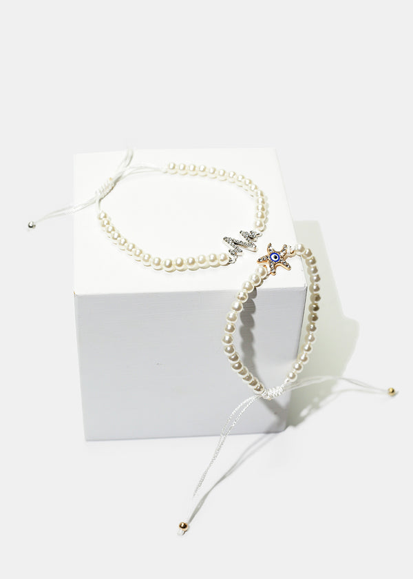 Pearl Drawstring Bracelet
