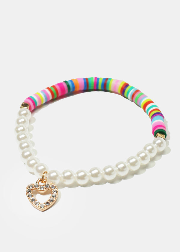 Pearl & Colorful Beads Bracelet