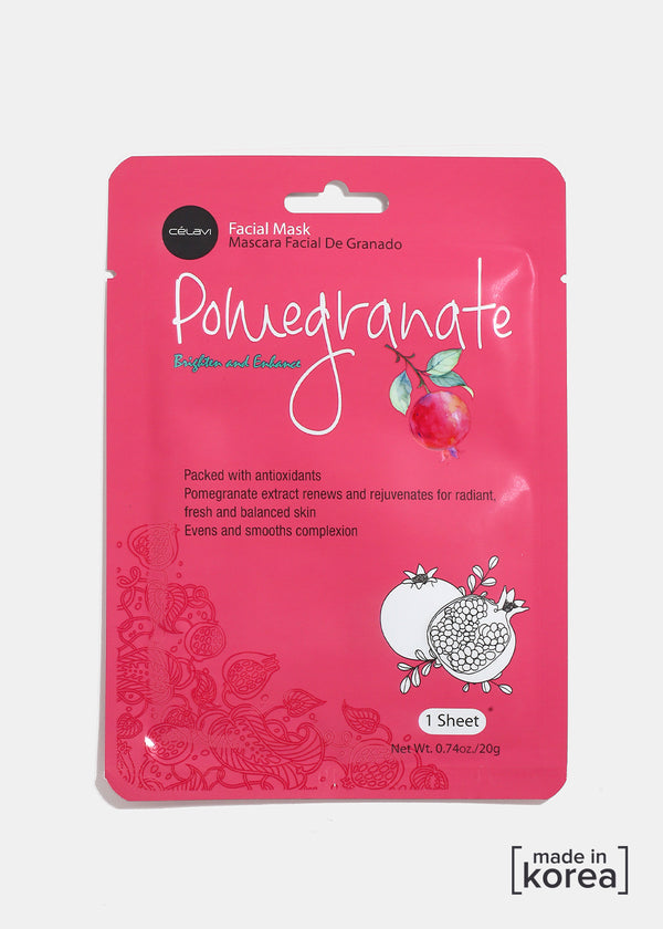 Pomegranate Brighten & Enhance Facial Sheet Mask