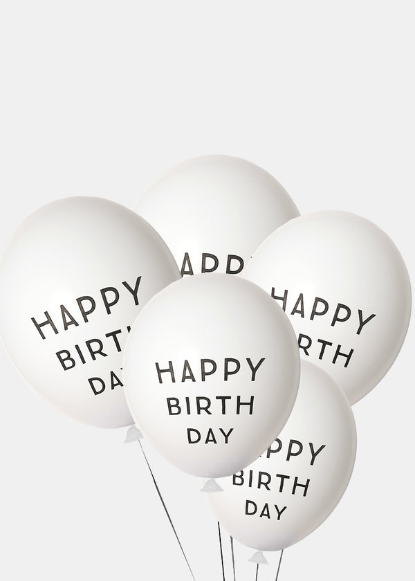 Official Key Items Party Balloon- 5pc Happy Birthday