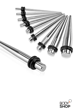 316L Surgical Steel Taper - Silver 6GA