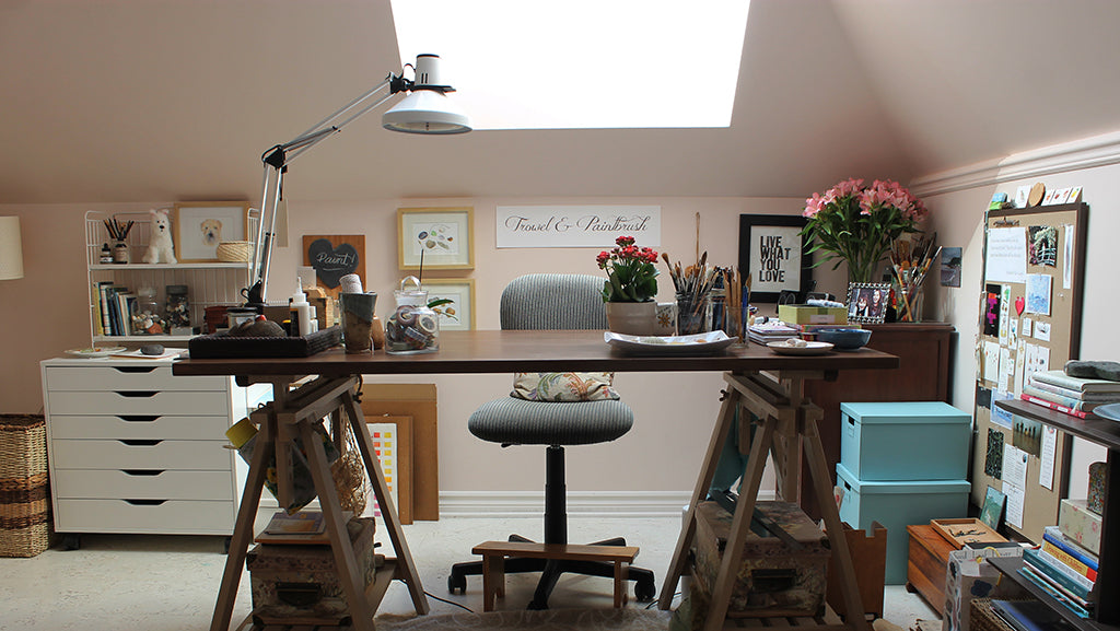 Studio of Kathleen Maunder - Trowel and Paintbrush