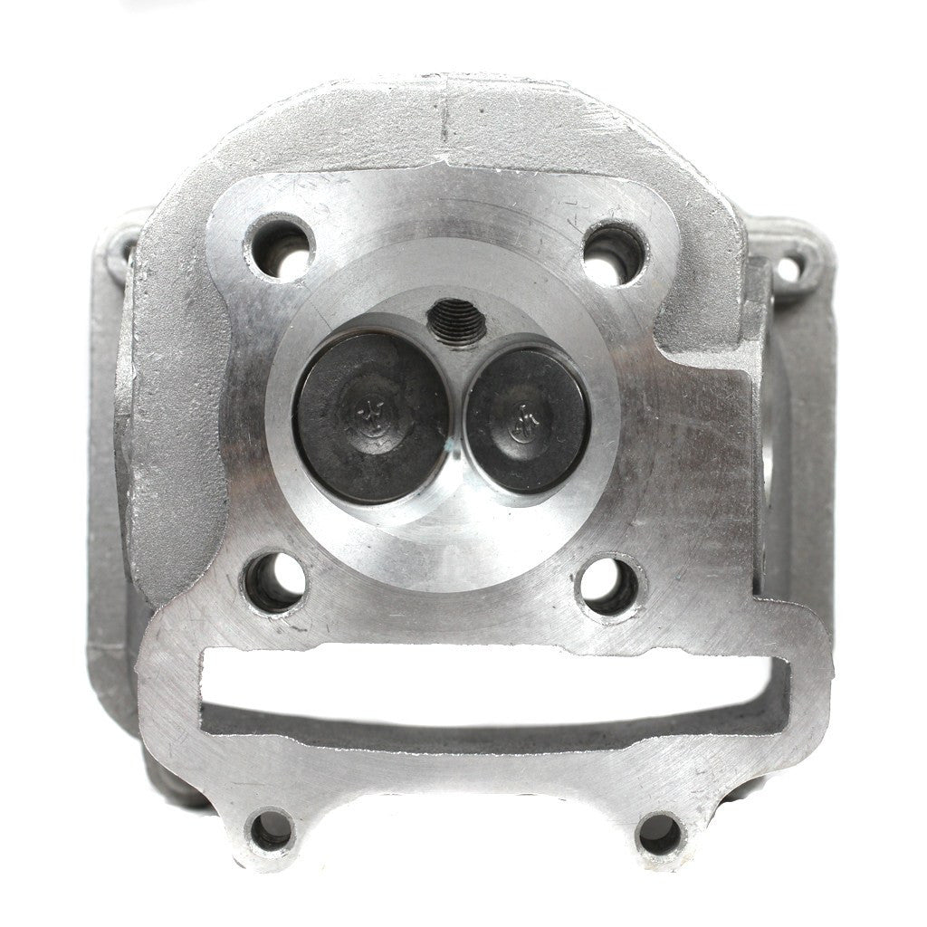 Chinese ATV Cylinder Head Assembly 57mm - 150cc Version A There are 2 versions of the GY6 150cc engine. This kit is for version A engine. PLEASE check measurements and specs BEFORE you order. Complete cylinder head assembly with valves & cam for 150cc 4-stroke engines. Fits many makes and models of 57mm engines. Check pictures, specs., & measurements for verification of the correct part. Head description: Intake port diameter: 28mm [1.10