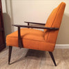 Kroehler Mid-Century Modern Orange Armchair - touchGOODS