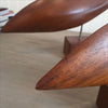 Pair of Carved Walnut Fish by "Emilan" - touchGOODS