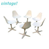 Burke Vintage White Tulip Chairs - Set of 6 | touchGOODS
