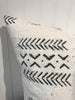 African Mudcloth Throw Pillow in White | touchGOODS