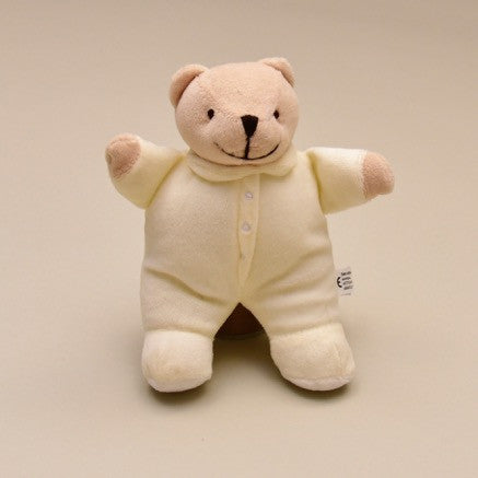 off white teddy bear