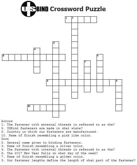 USBind Crossword Puzzle 2016