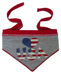 Love U.S.A. Heart Bandana Scarf in color Red/White/Blue