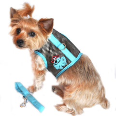 Under The Sea Octopus Pirate Cool Mesh Harness Vest and matching Leash Set for dogs