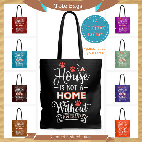 Tall Tote Bags Pet Themed Tote Bags for pet lovers customize and personalize