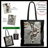 photo pet theme tall tote bags gifts for pet lovers