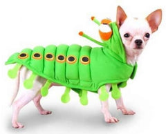 Speckled Green Caterpillar Costume Suit for Dogs